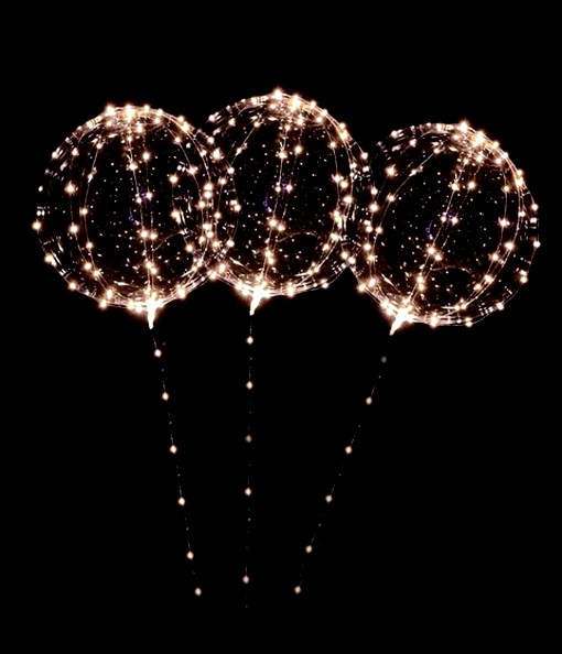COMBO GLOBO BURBUJA LED.